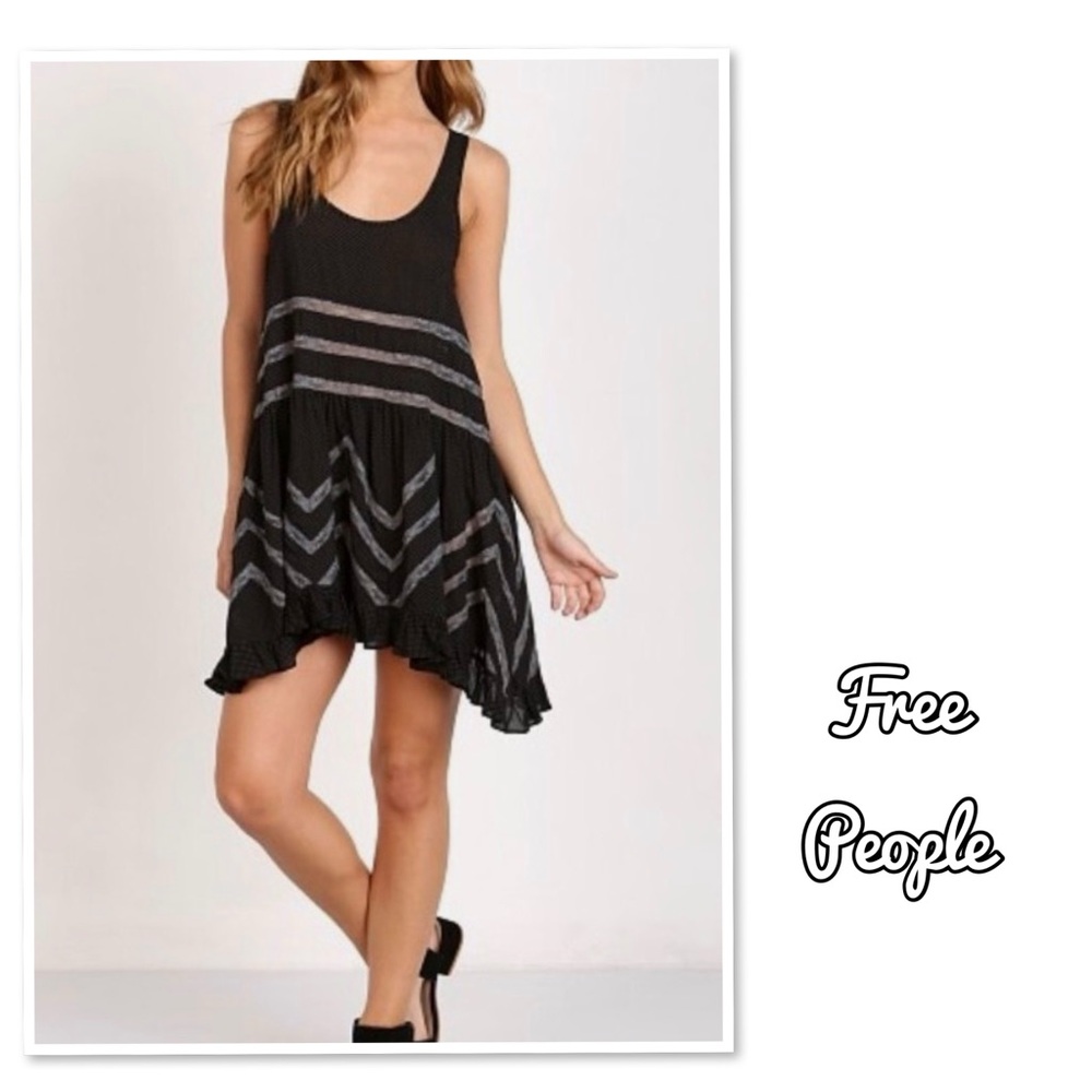 Free People Voile Lace Trapeze Slip Dress